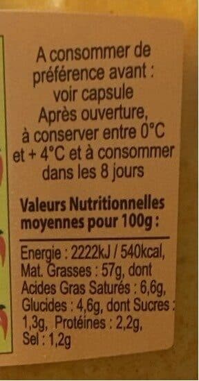 Conserveries provencales Conserv. Provençales Rouille le pot de 180 g packshot
