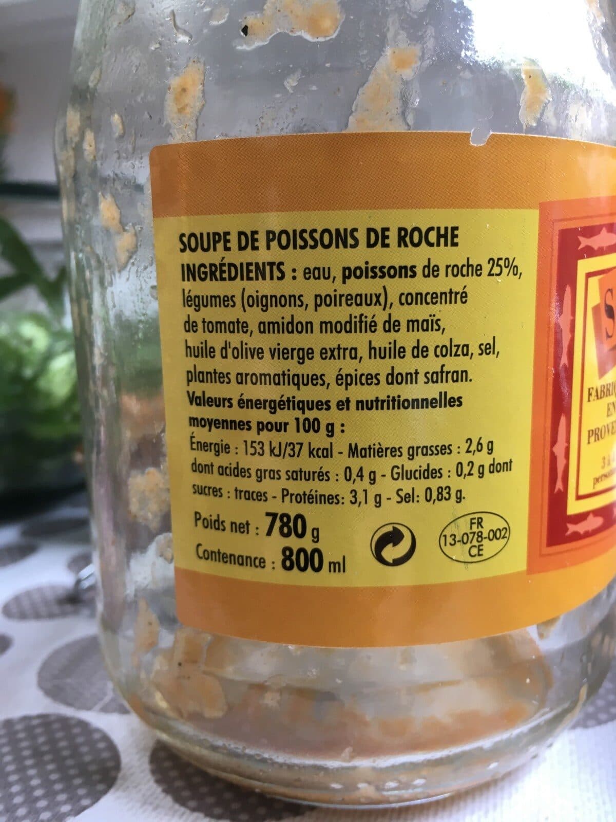 Conserveries provencales SOUPE DE POISSON packshot