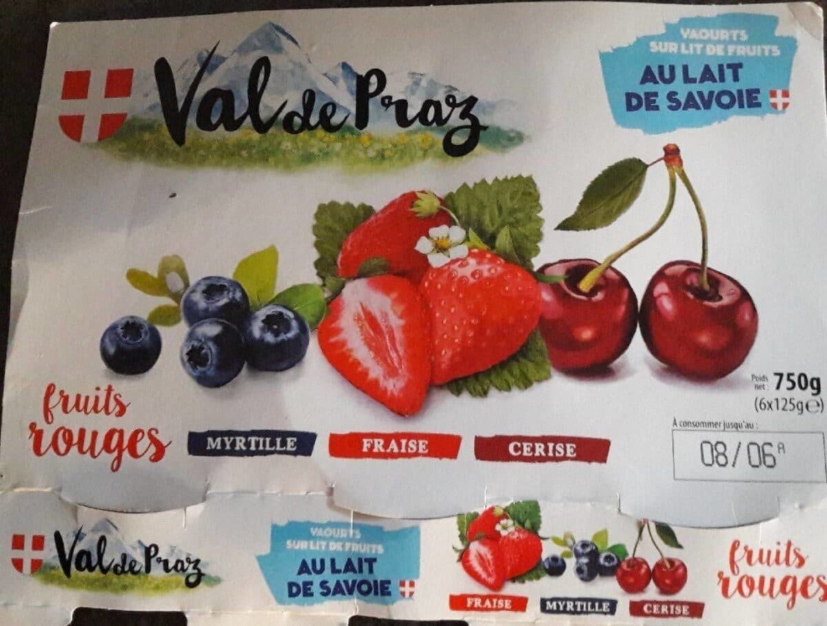 Val de Praz Yaourts sur lit de fruits packshot