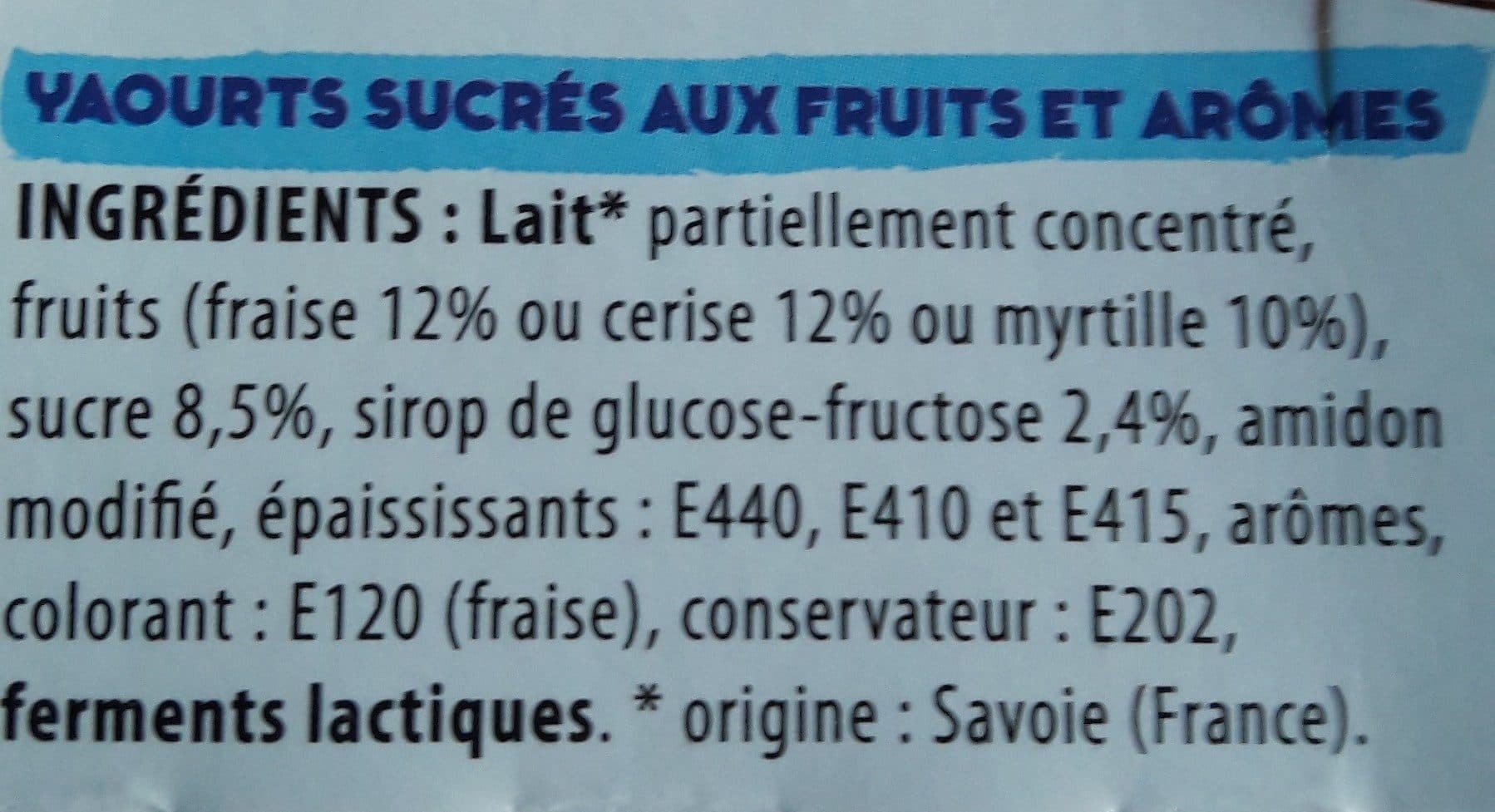 Val de Praz Yaourts sur lit de fruits packshot