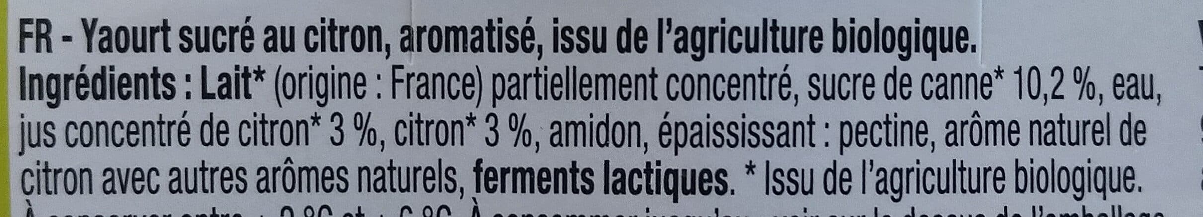 Savoie Yaourt Yaourt sucré citron packshot