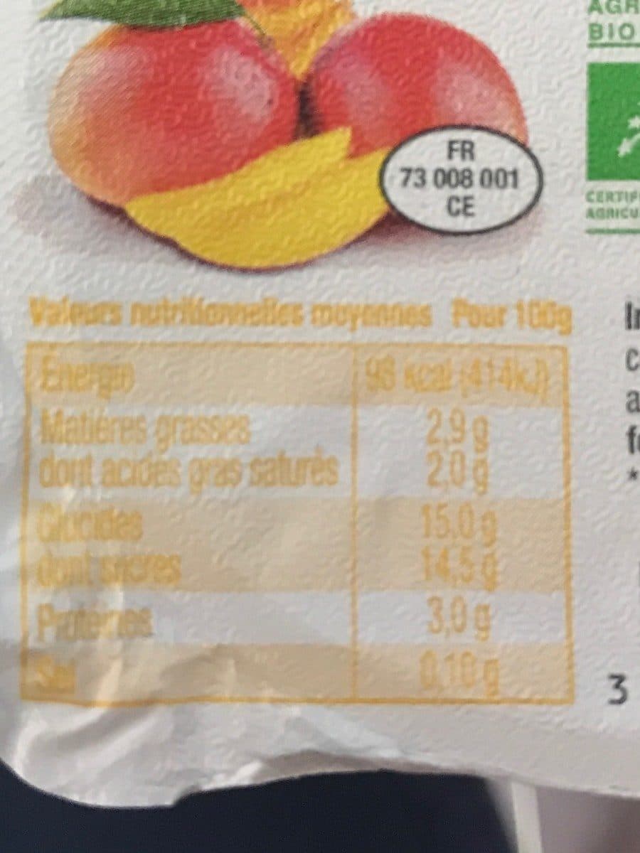 Savoie Yaourt Savoie Yaourt Mangue packshot