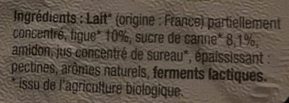 Savoie Yaourt Yaourt à la figue packshot