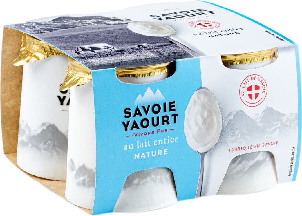 Savoie Yaourt Yaourt au lait entier nature, pot carton packshot