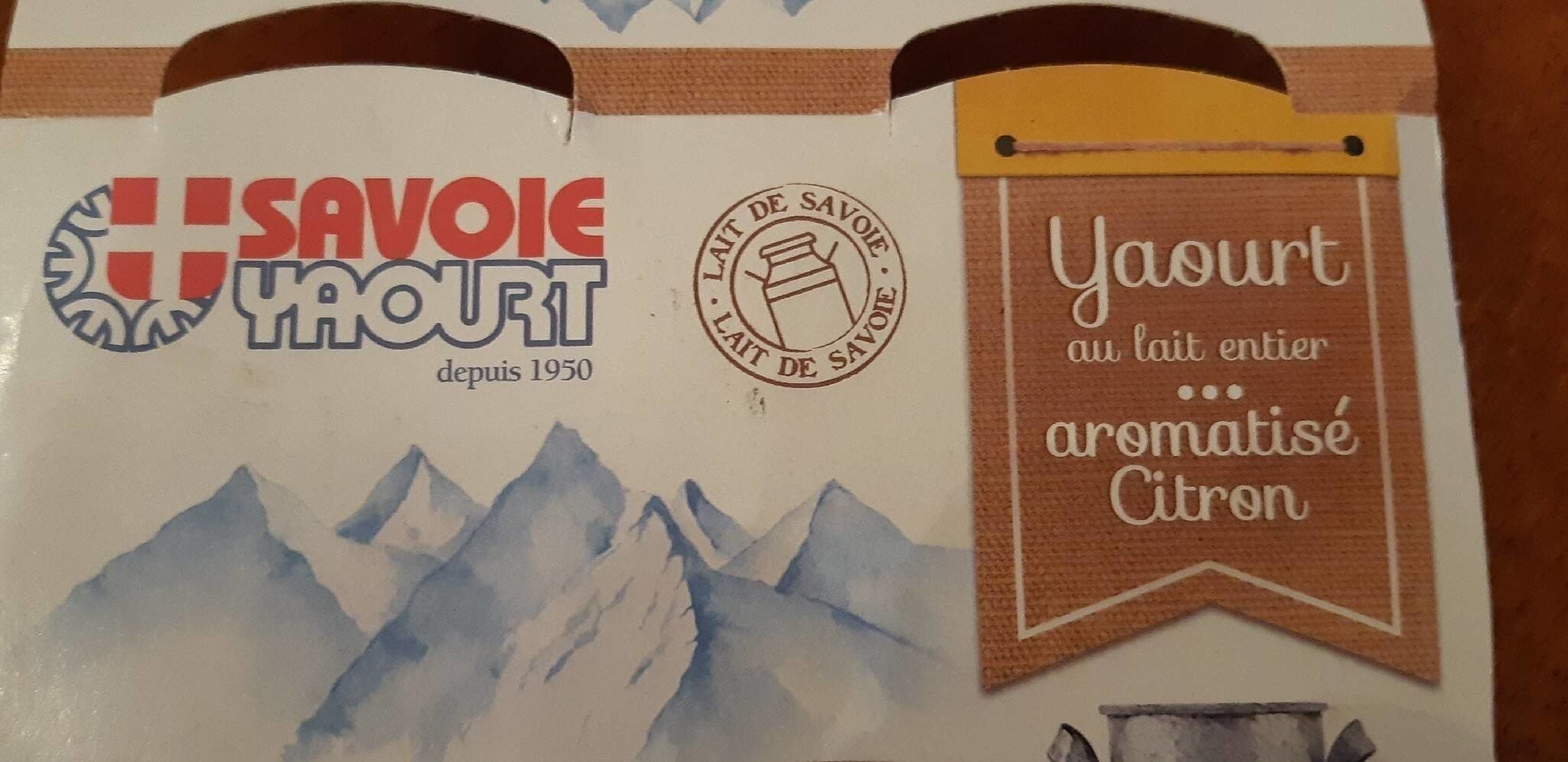 Savoie Yaourt Yaourt aromatisé citron pot carton 4x125g packshot