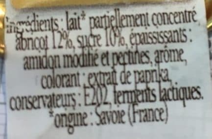 Savoie Yaourt Yaourth a l’abricot packshot