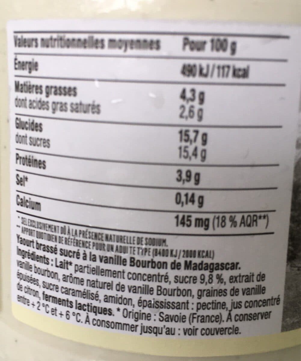 Savoie Yaourt YAOURT A PARTAGER BRASSE VANILLE 500G packshot