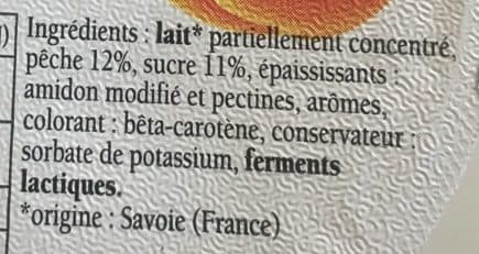 Savoie Yaourt Plaisir des Alpes Yaourt sucré à la pêche packshot