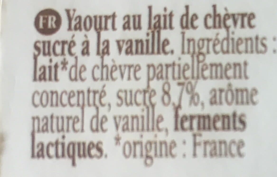 Savoie yaourt Yaourt nature au lait de chèvre vanille packshot