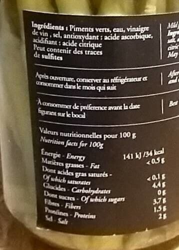 Ederki Ederki, Piments basques doux, le bocal de packshot