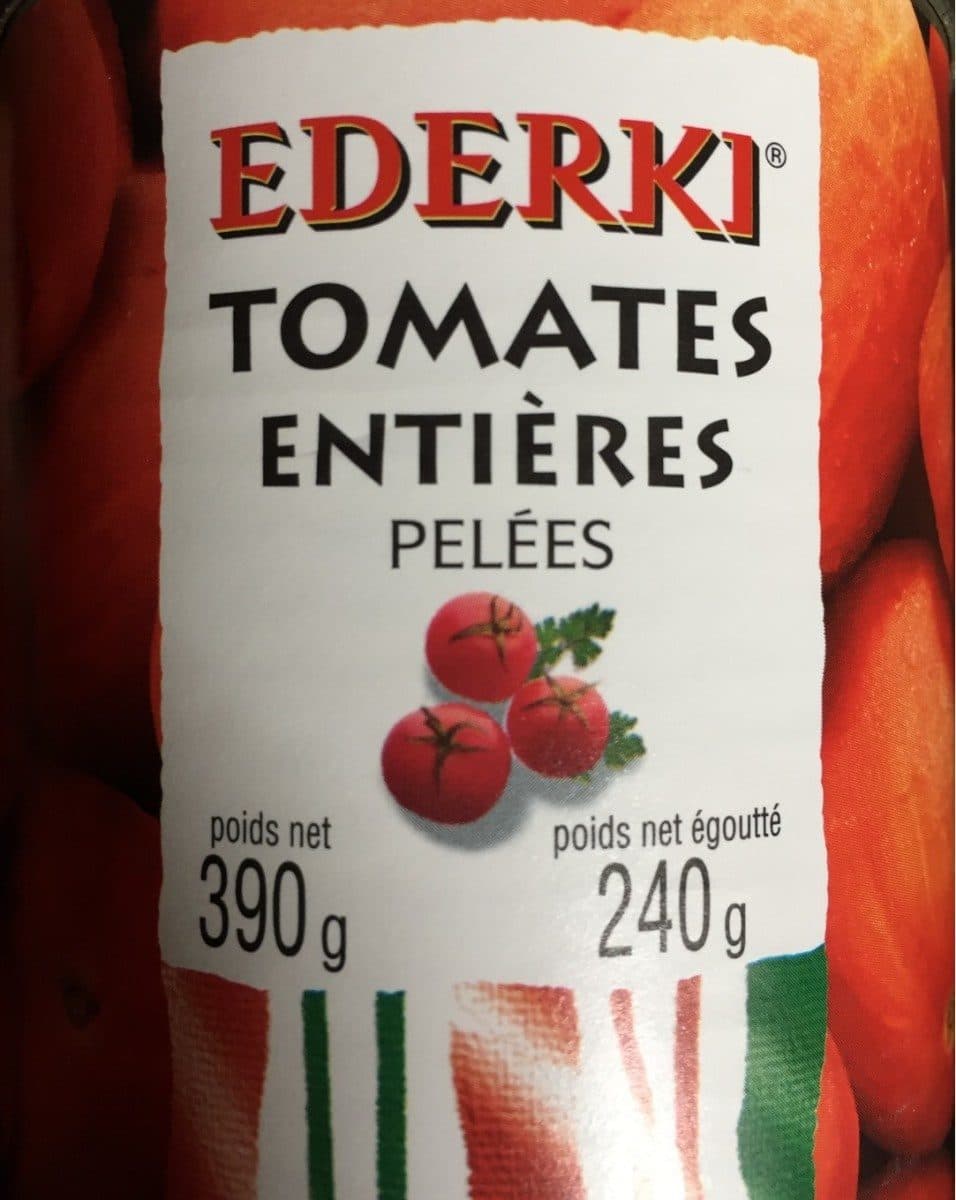 Ederki Tomates entières packshot