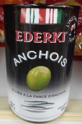Ederki Olives farcies à la farce d'anchois packshot