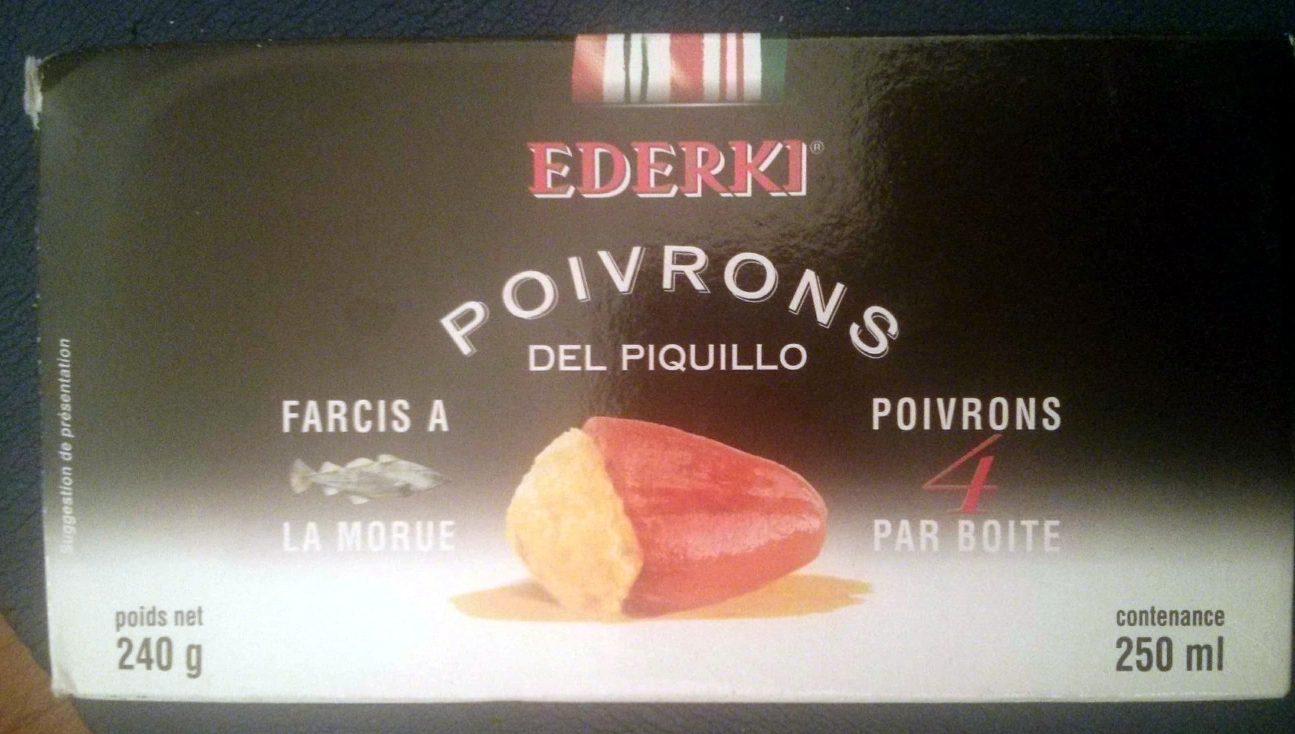 Ederki Poivrons del Piquillo Farcis à la Morue packshot