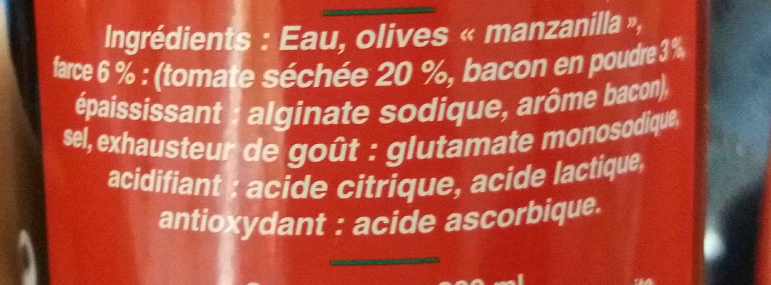 Ederki Ederki olives farcies à la tomates séchée et bacon packshot