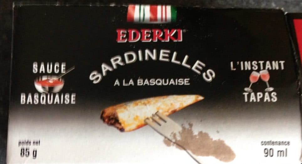 Ederki Sardinelles à La Basquaise packshot