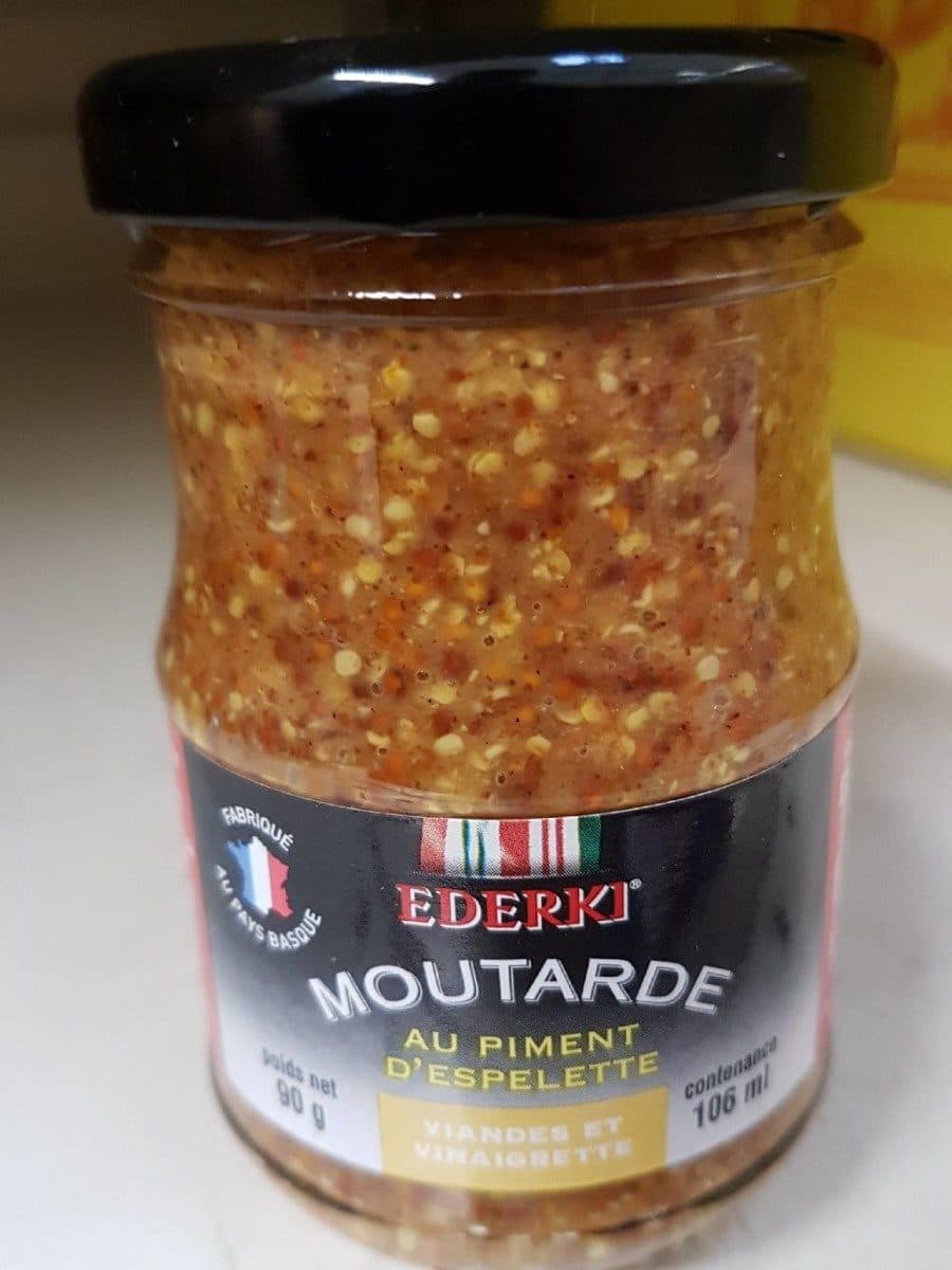 Ederki moutarde au piment d'espelette packshot