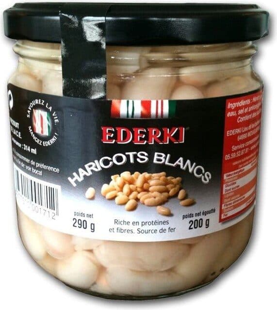 Ederki Ederki, Haricots blancs, le bocal de packshot