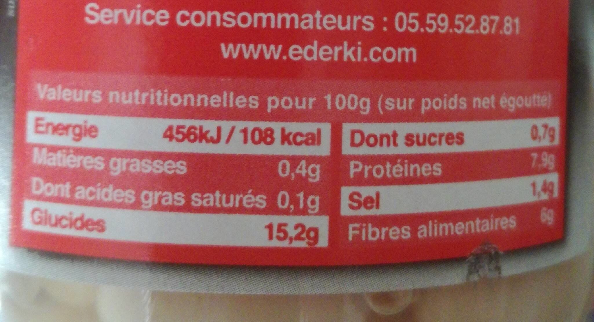 Ederki Ederki, Haricots blancs, le bocal de packshot