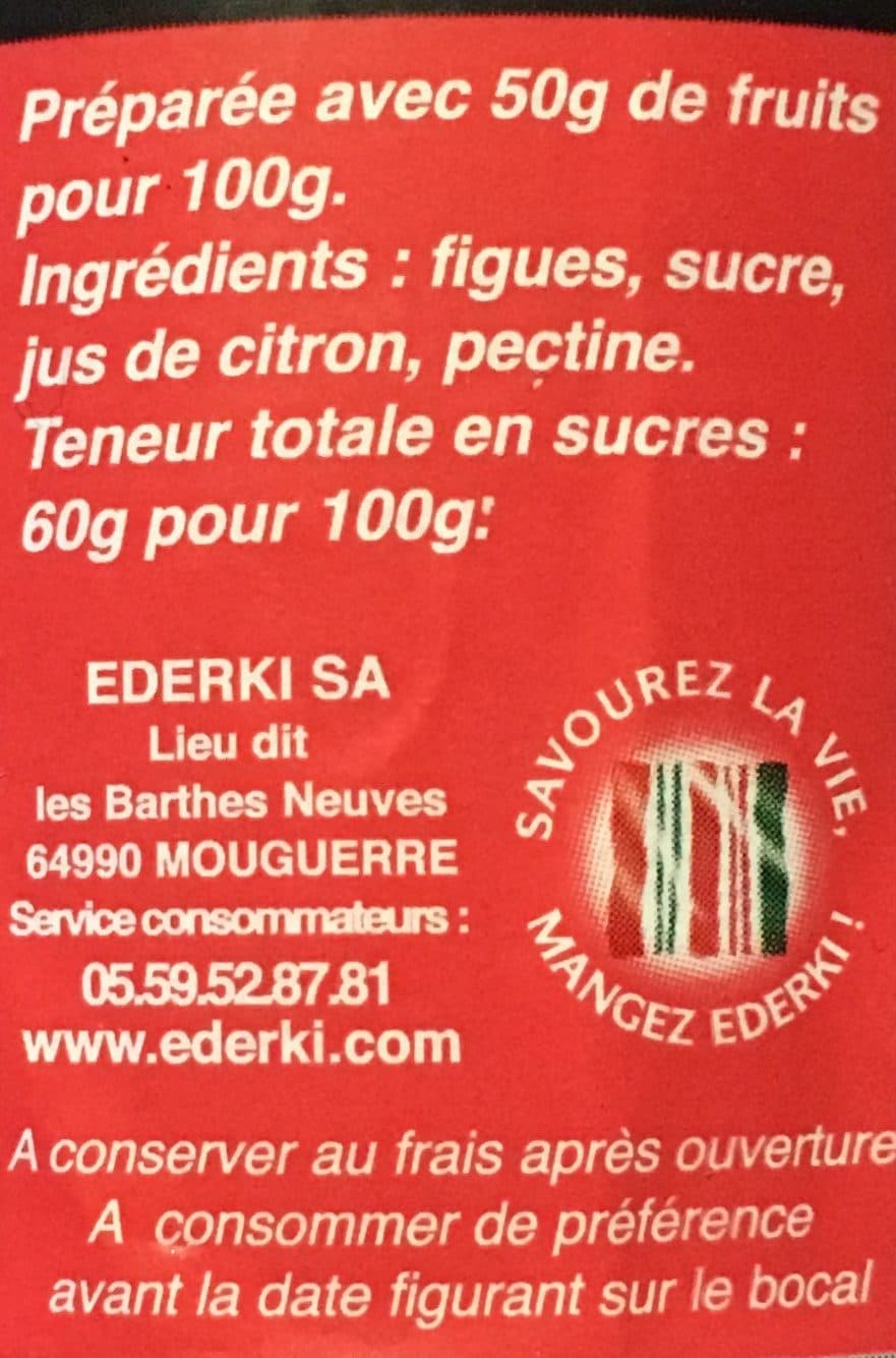 Ederki Confiture figues packshot