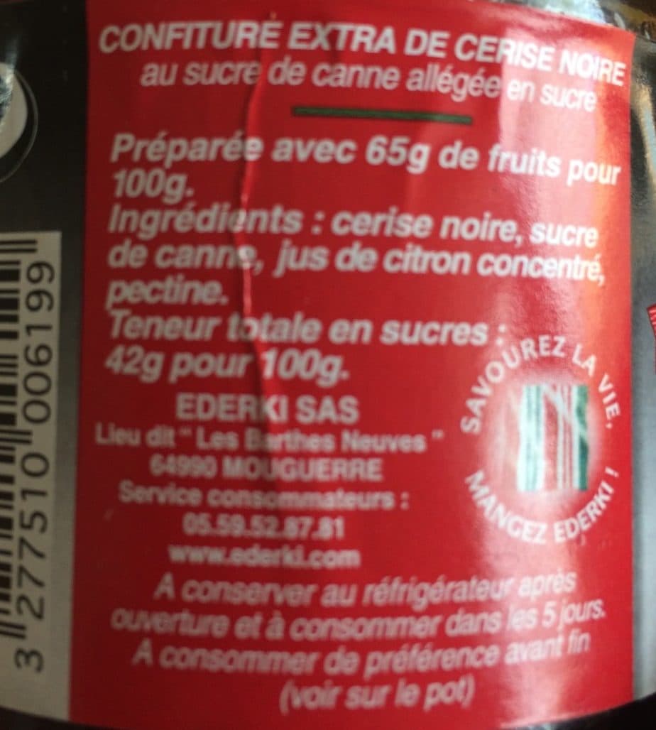 Ederki Confiture extra artisanale packshot