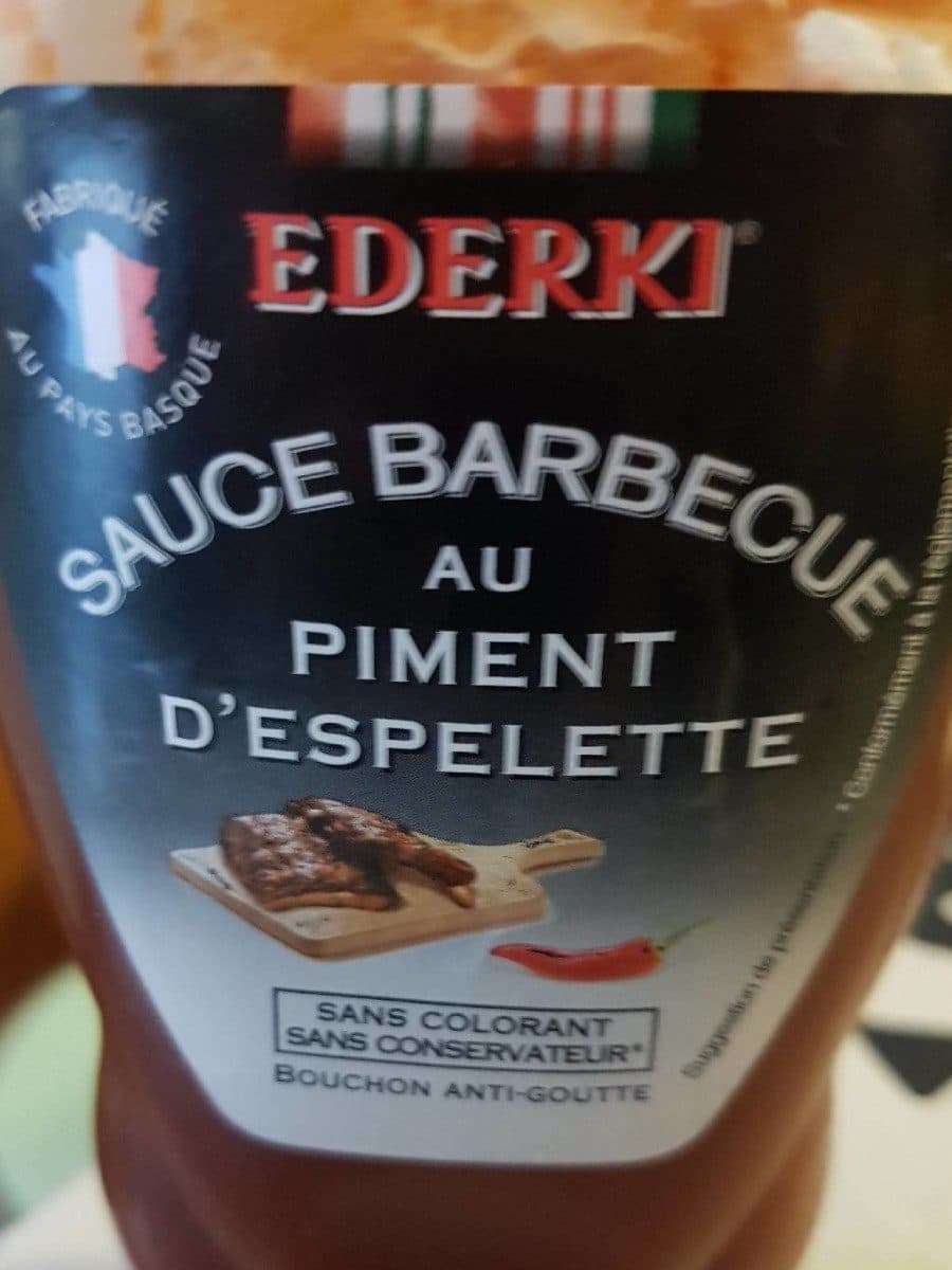 Ederki Sauce barbecue au piment d'espelette packshot