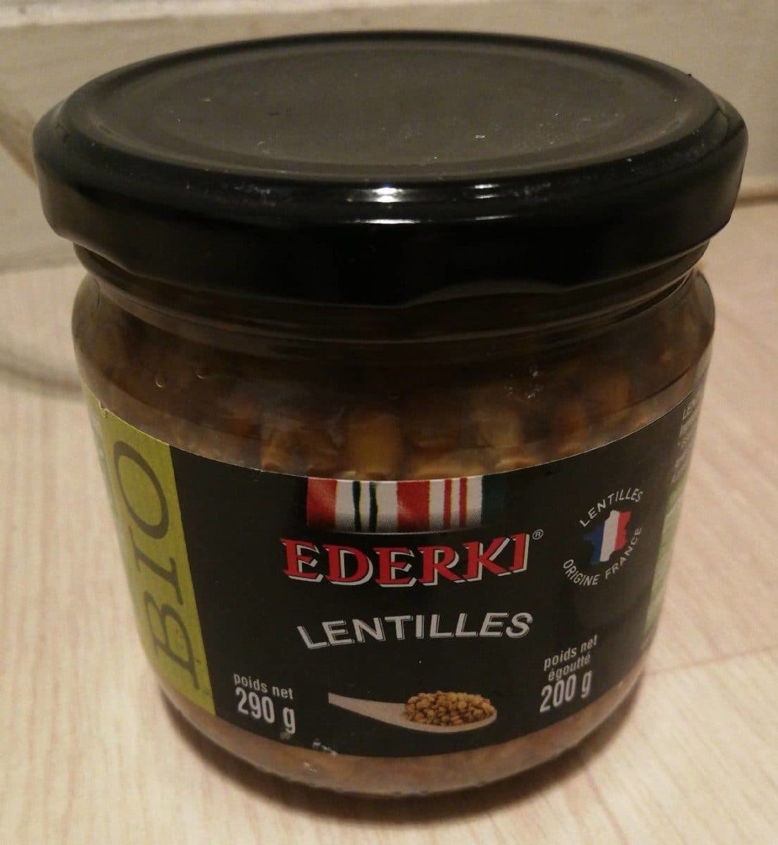 Ederki Lentilles packshot
