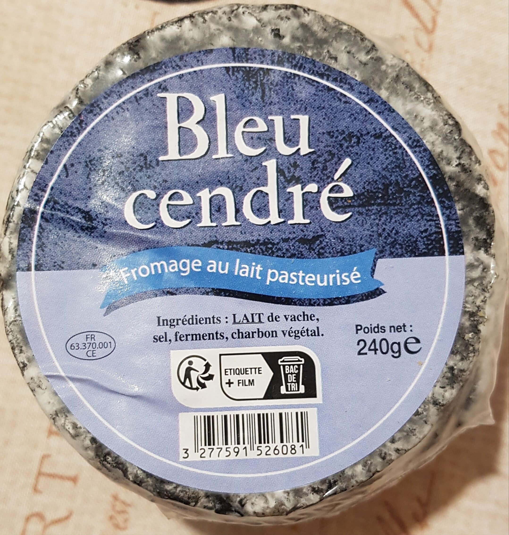 Société Laitière de Laqueuille Bleu cendré packshot