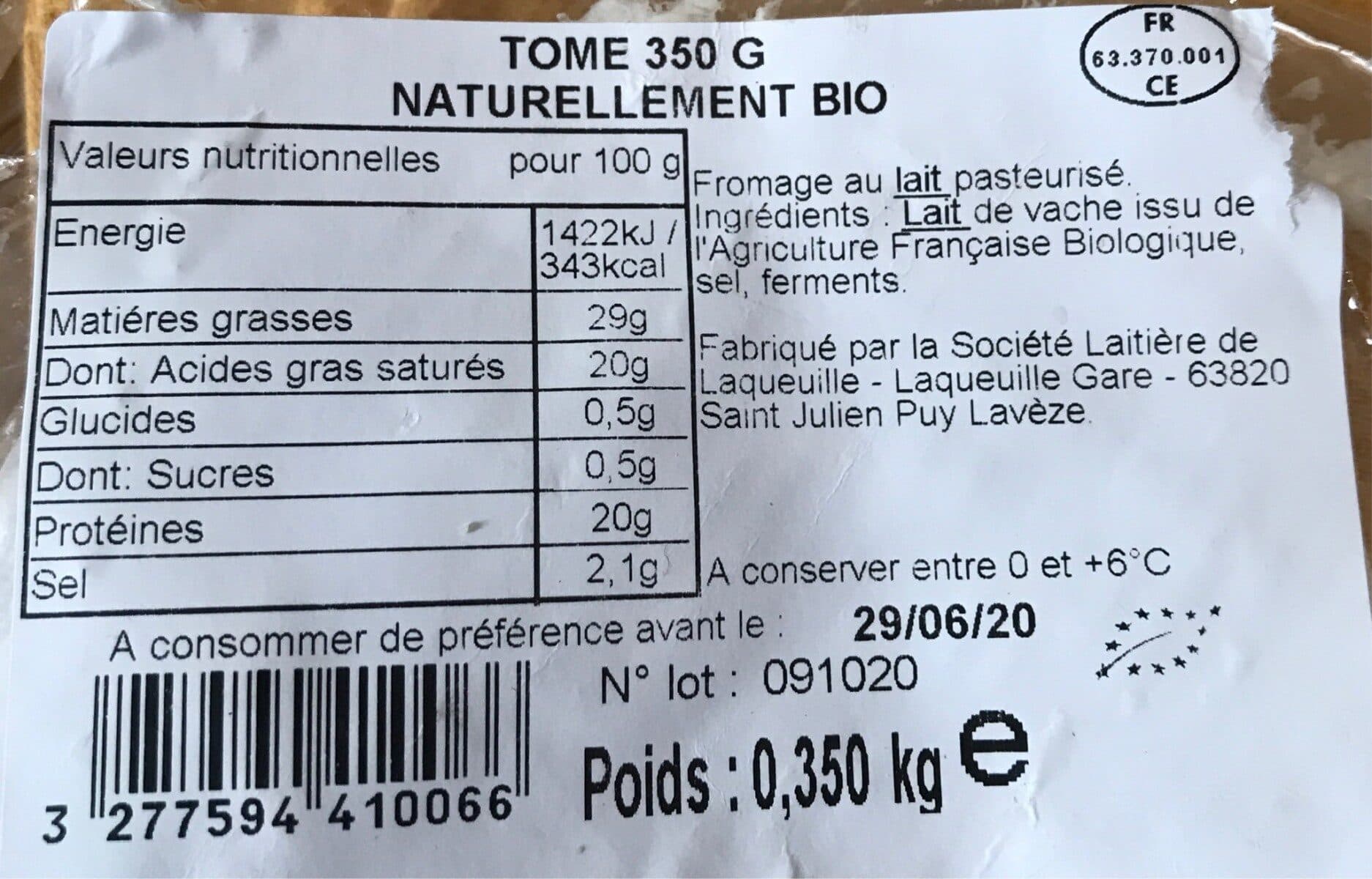 Tome Bio Tome bio packshot