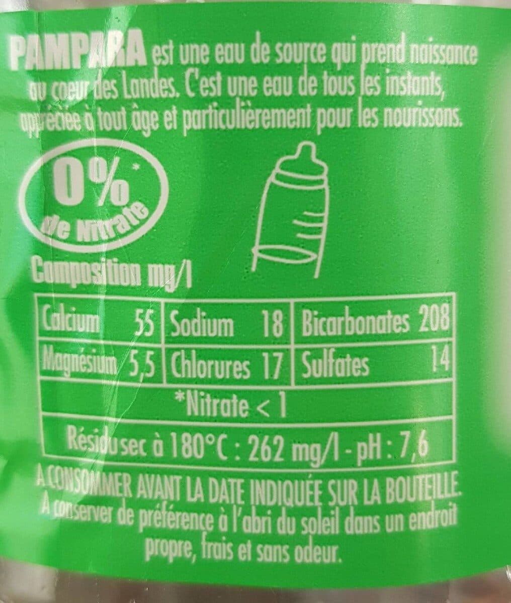 Pampara Eau de source packshot