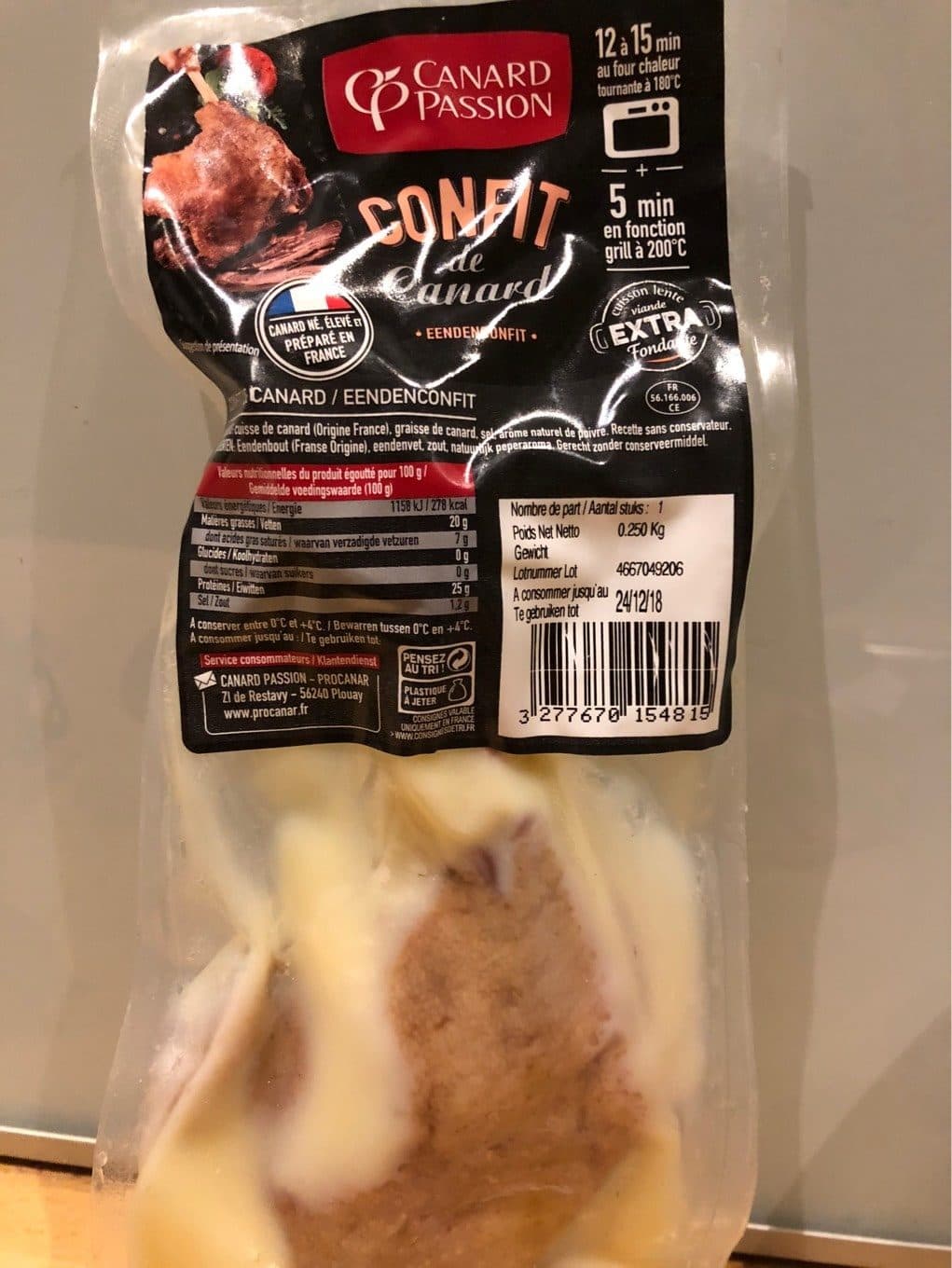 Canard Passion Confit de canard packshot
