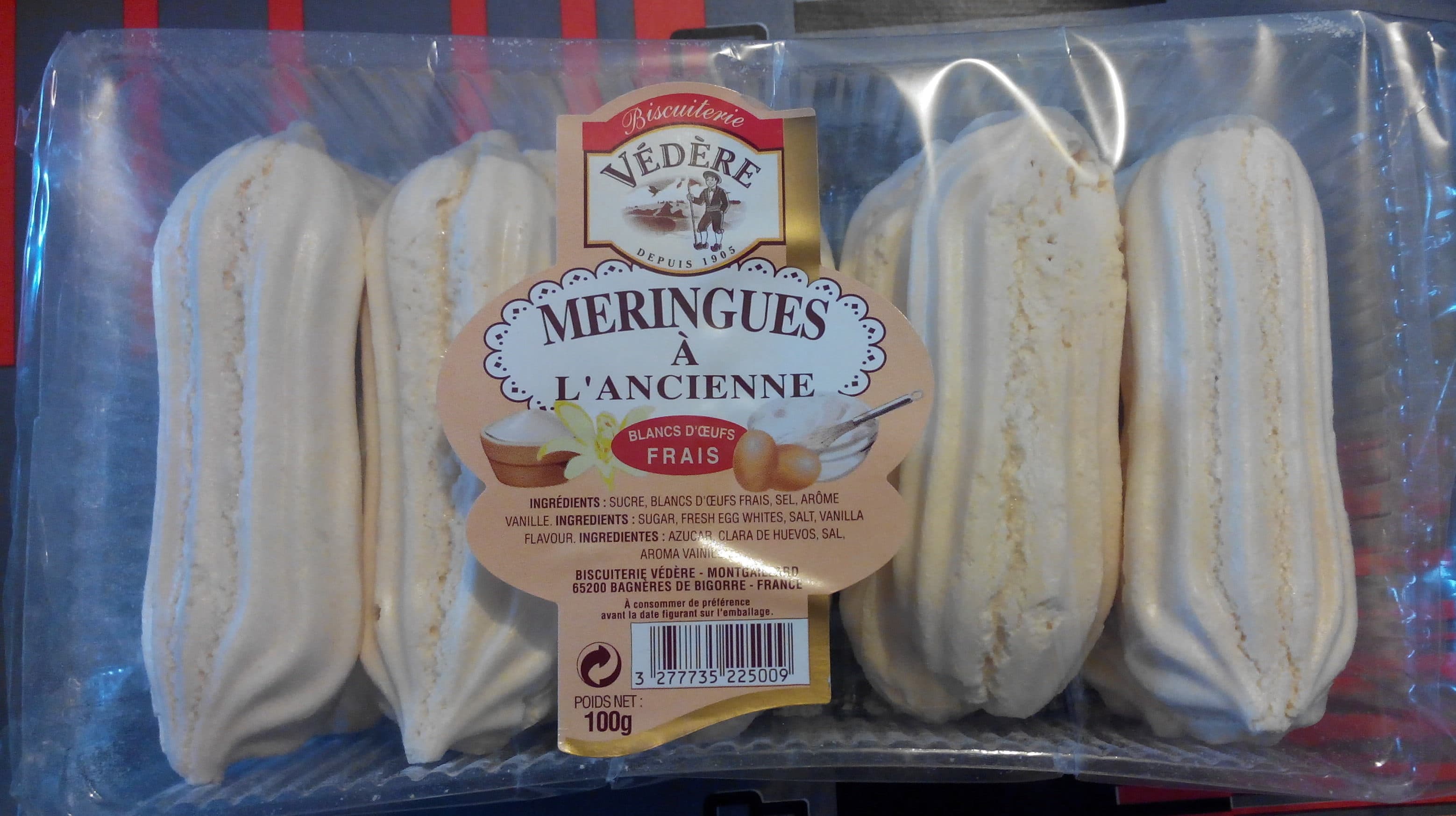 Biscuiterie Védère Meringuse a l ancienne packshot