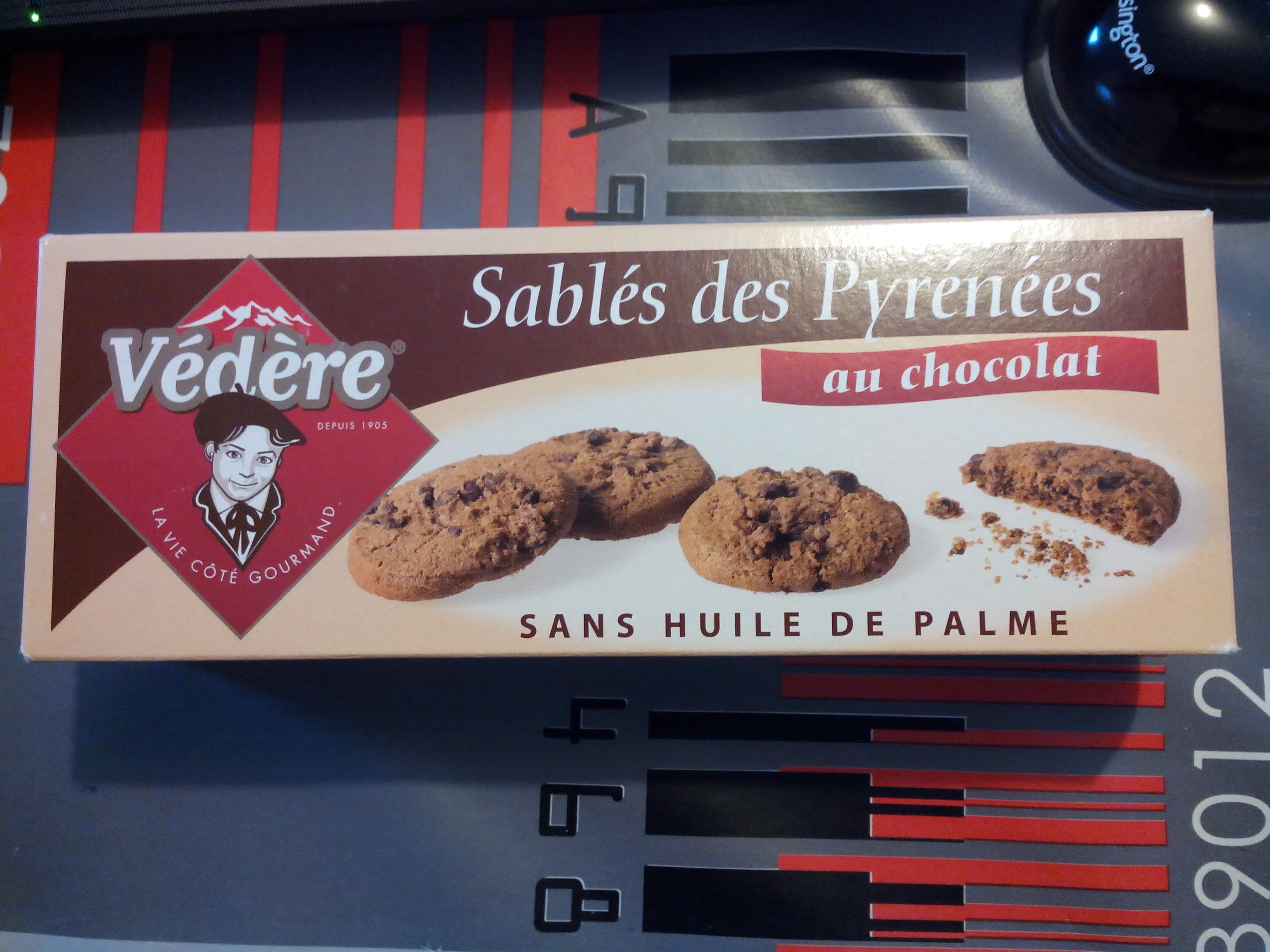 Biscuiterie Védère Sablés Des Pyrénées Au Chocolat packshot