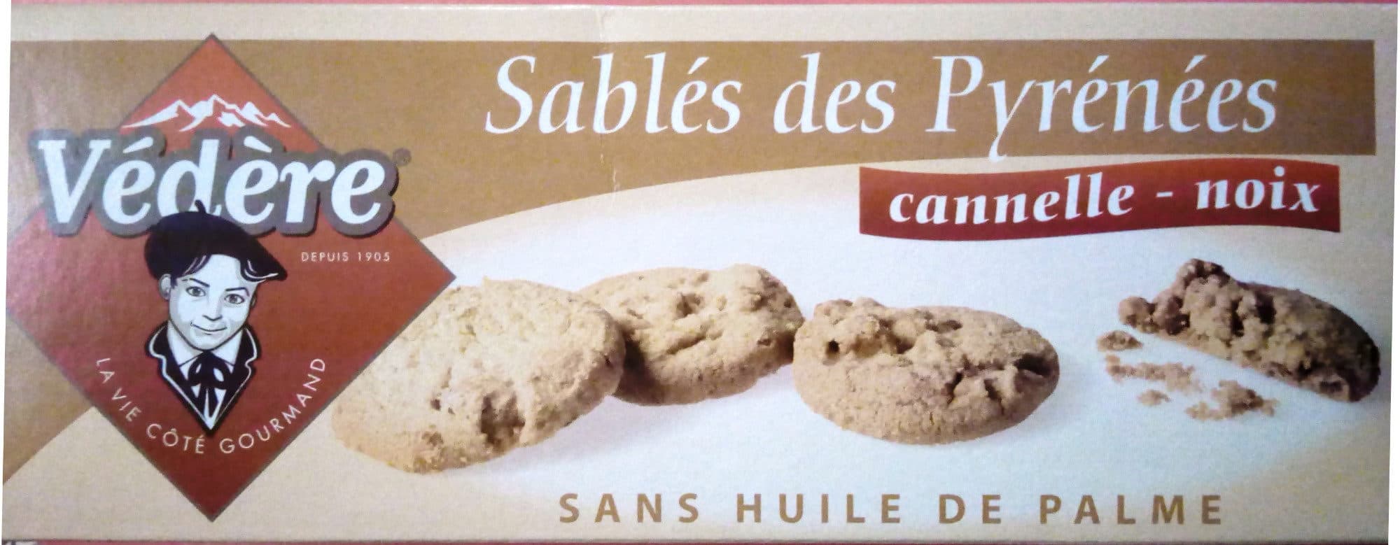 Védère Sablés des Pyrénées cannelle-noix packshot