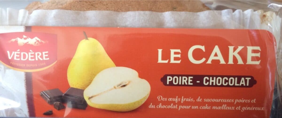 Védère Le cake poire chocolat packshot