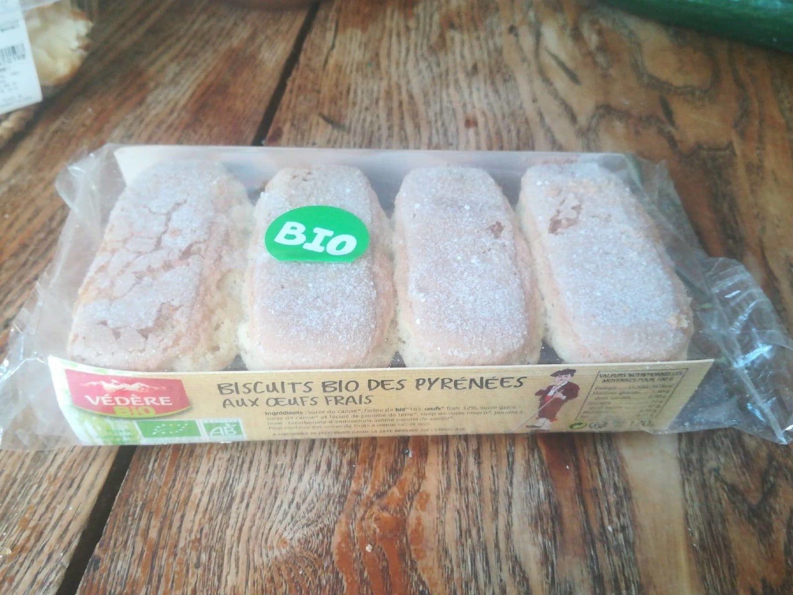 Védère Biscuits bio ded Pyrénées aux oeufs frais packshot