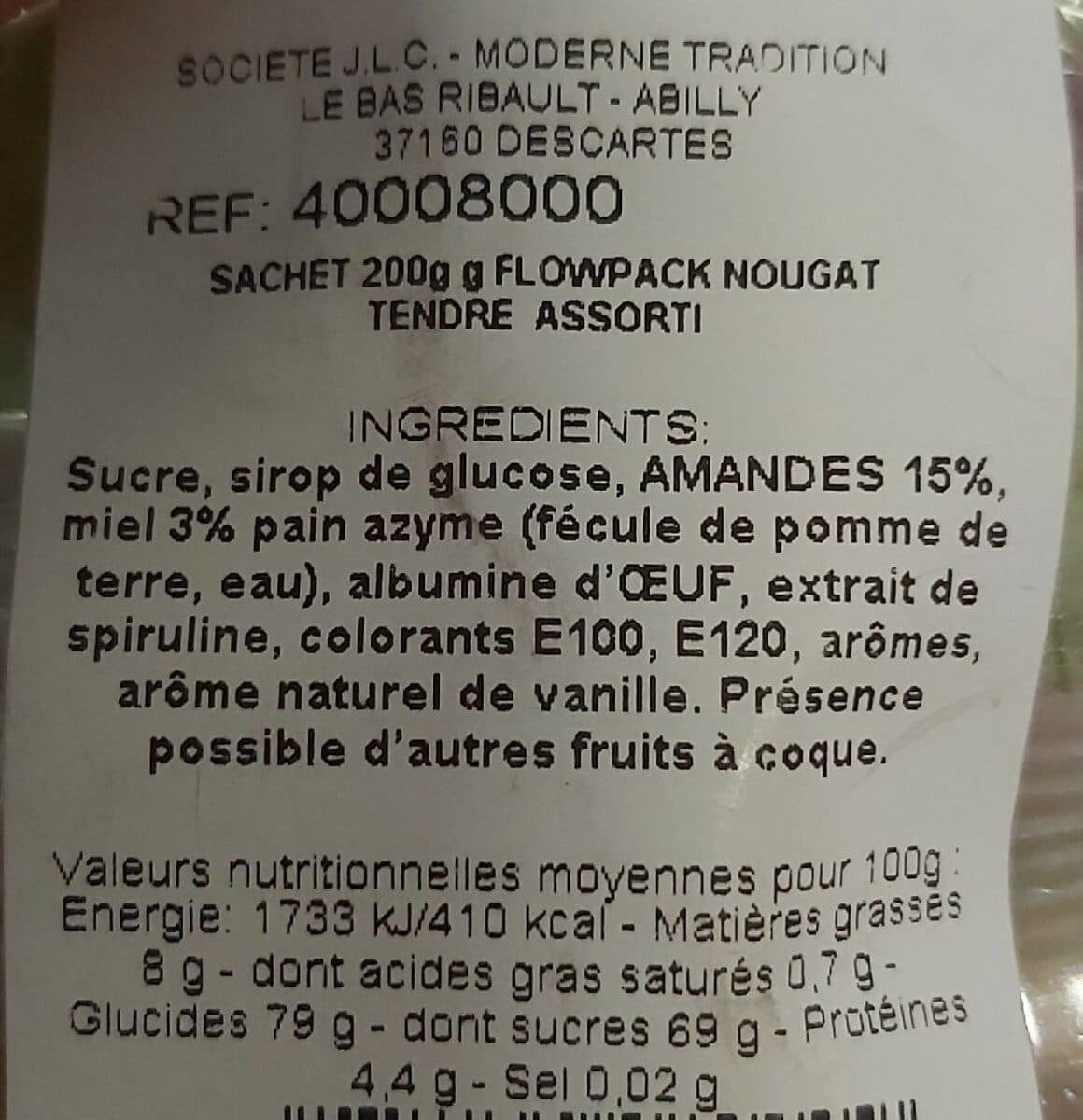 Au Temps Des Gourmets Nougat tendre packshot