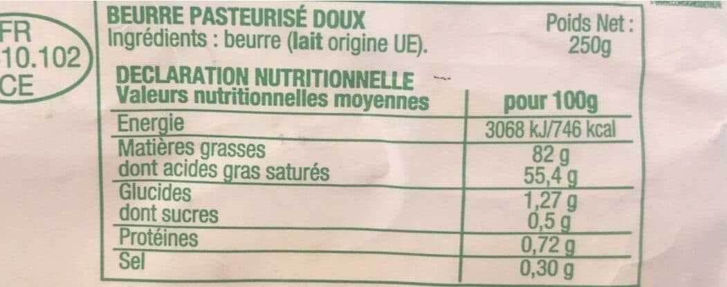 Beurre Ma Region Beurre Région Doux , Édouard briois packshot