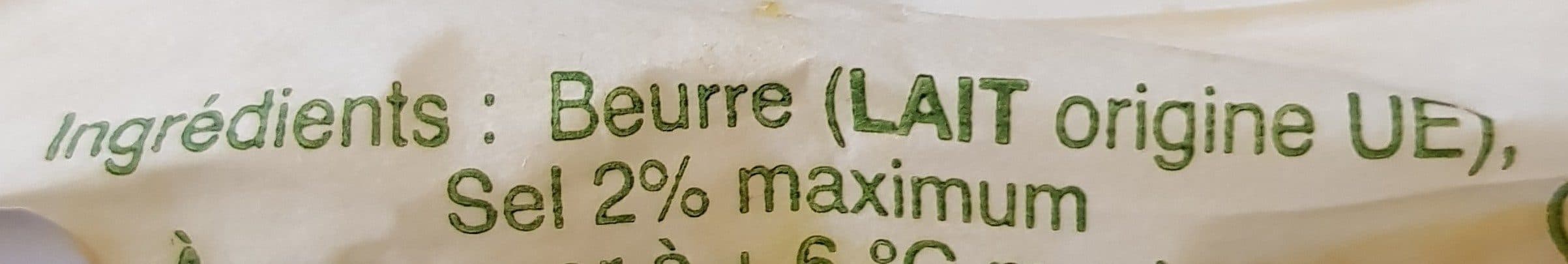 Open Food Facts Beurre demi sel packshot
