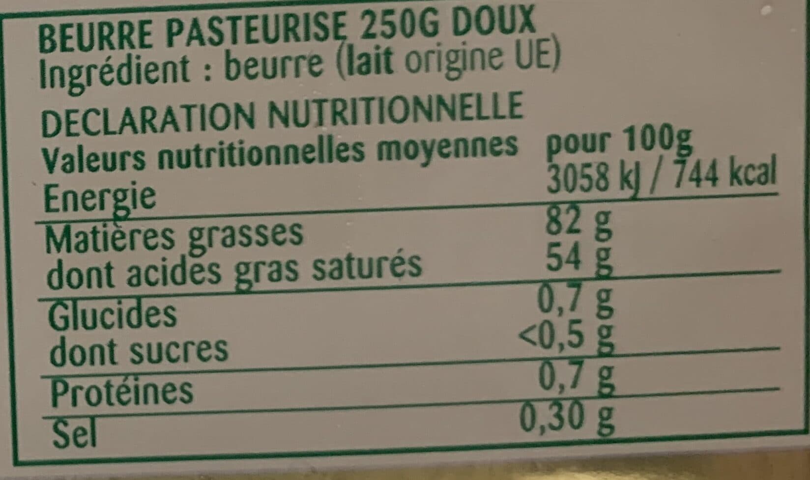 Alain Ledanec Beurre doux pasteurisé packshot