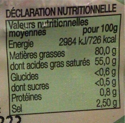 Le Hameau Beurre Moulé Bio packshot