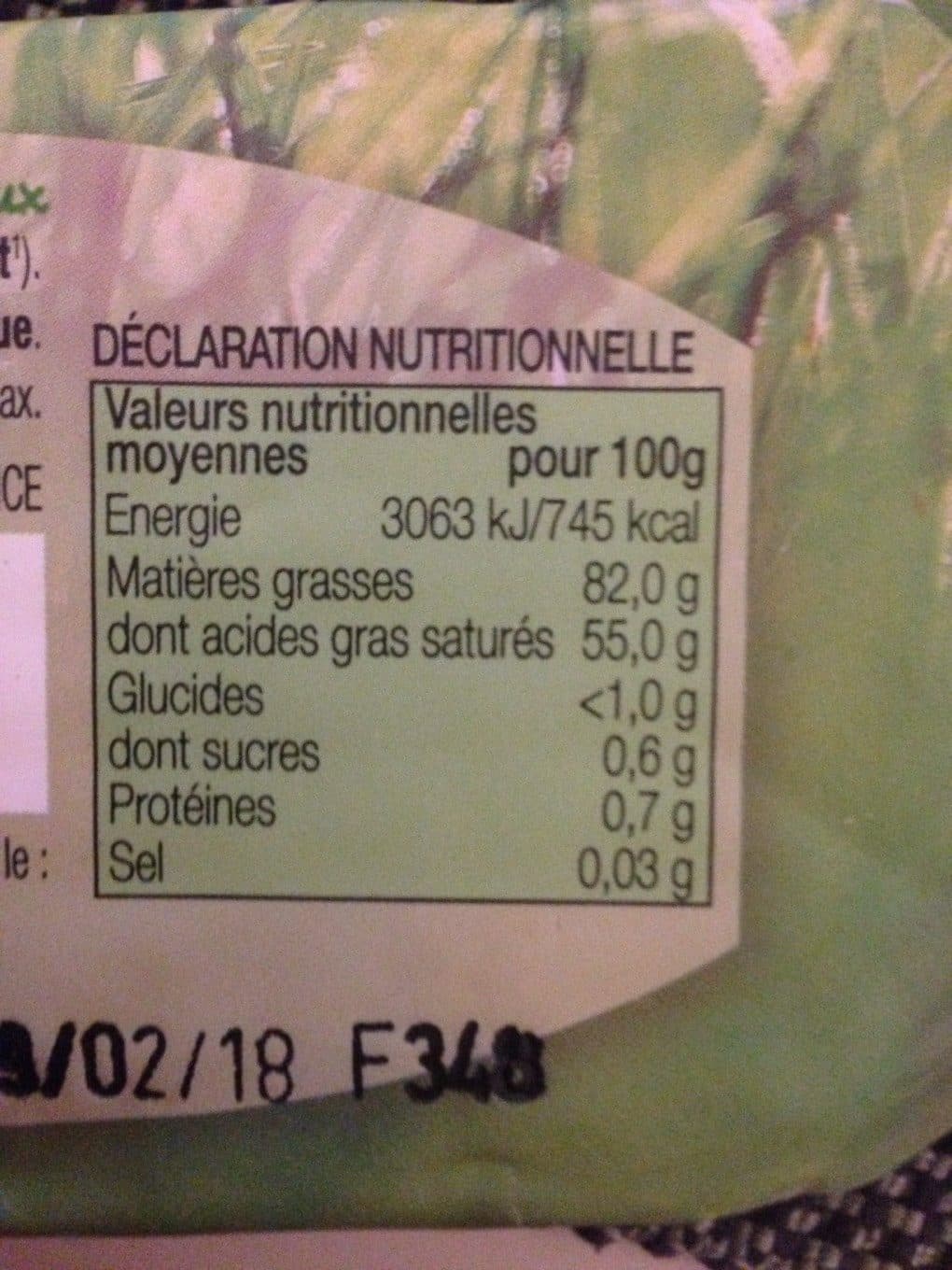 Le hameau Beurre moulé doux bio packshot