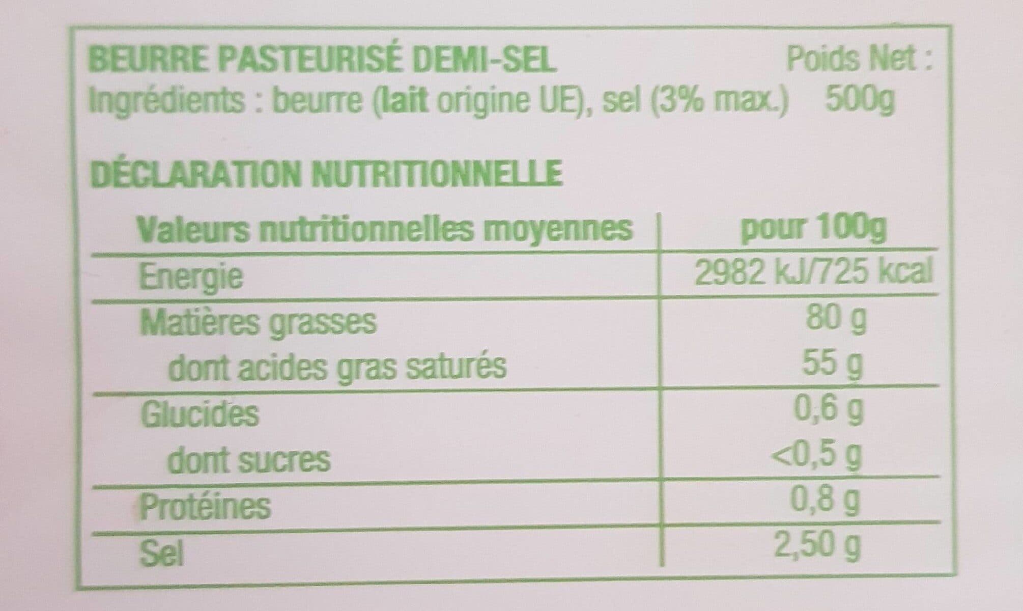 Le Fin Moulé Beurre demi-sel tratinable packshot