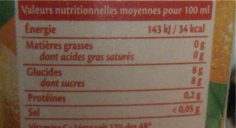 Open Food Facts Nectar orange packshot