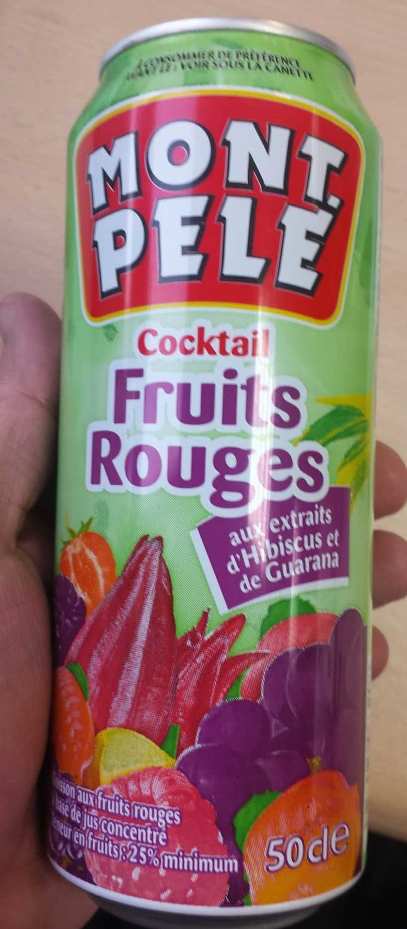 Mont Pelé Cocktail fruits rouges aux extraits d'hibiscus et de guarana packshot