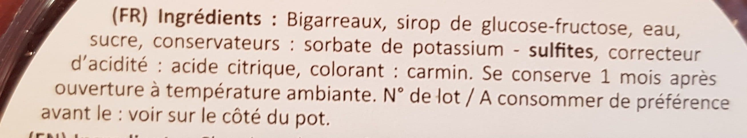la patelière Bigarreaux rouges confits packshot