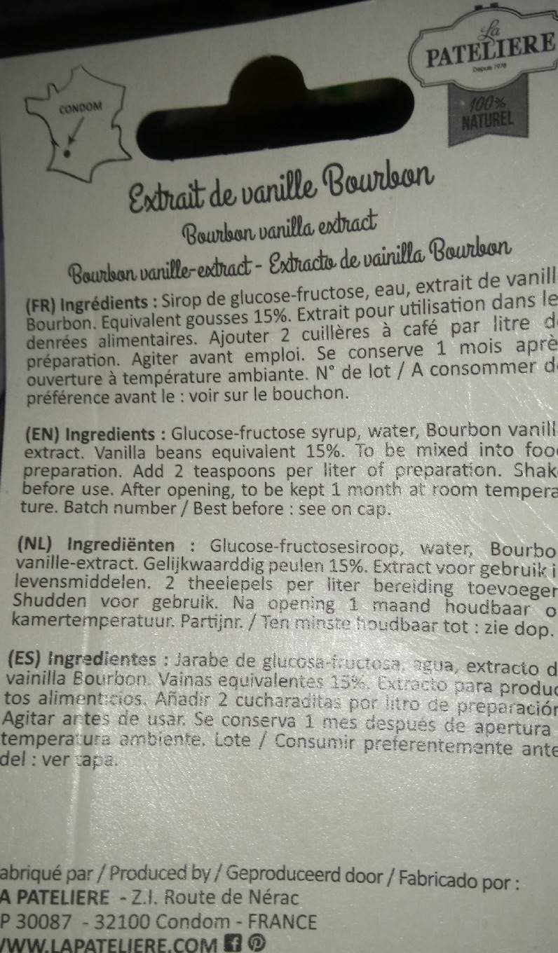 La Patelière Extrait de vanille Bourbon packshot