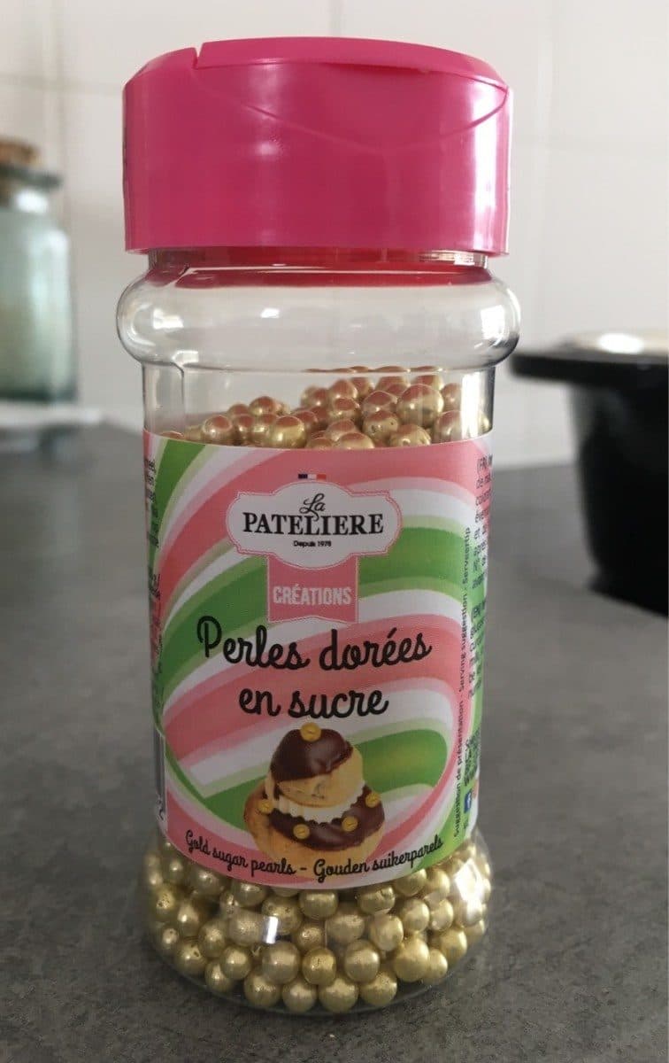 La Pateliere Perles dorées en sucre packshot
