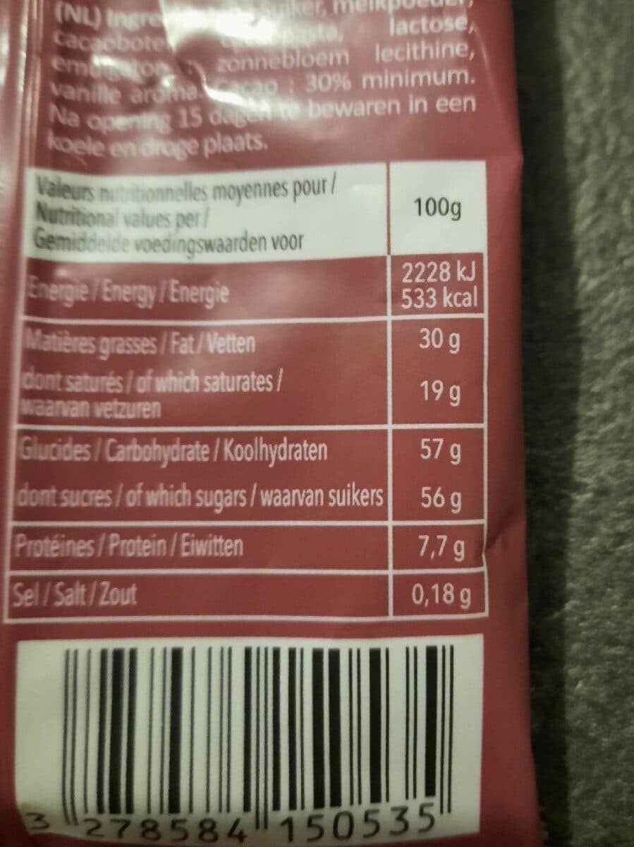 LA PATELIÈRE Pépites de chocolat au lait packshot