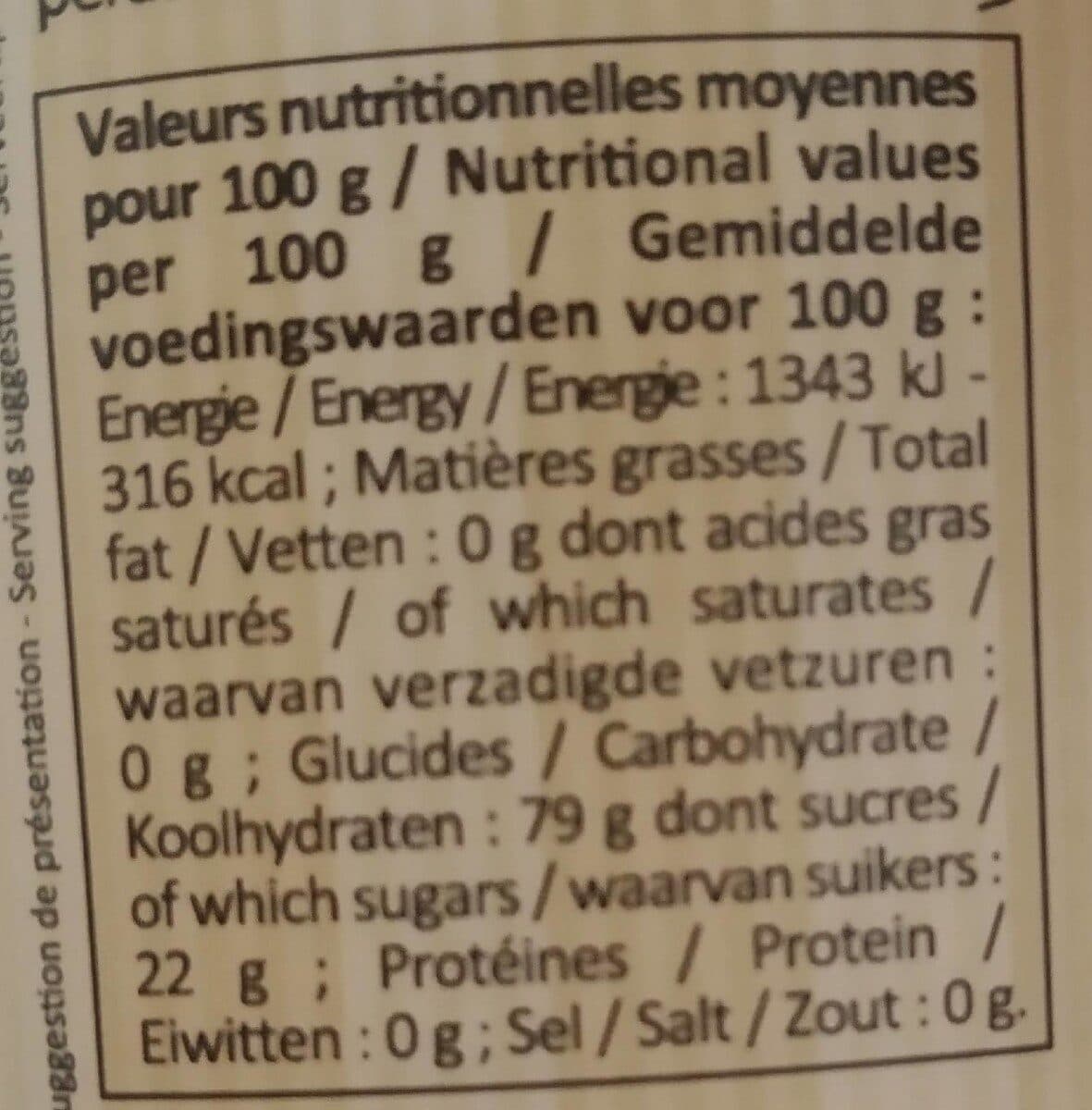 La pateliere Glucose cristal packshot