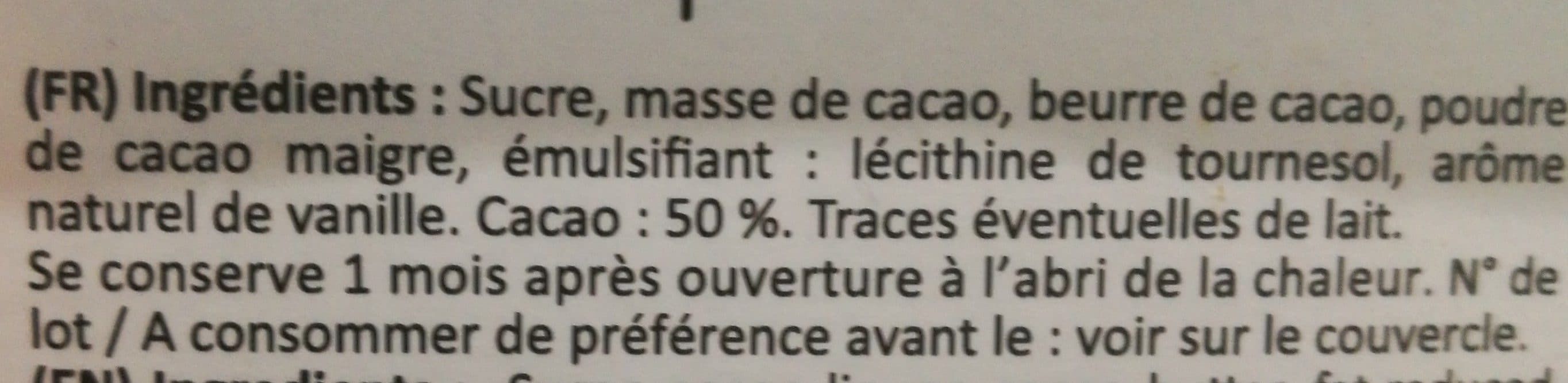 La Patelière Pépites de chocolat noir packshot